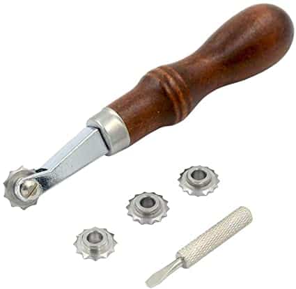 Sewing Leather Roulette Tool Paper Perforating Tools Overstitch Wheel DM