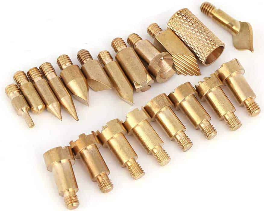 Examples of Solid point brass nibs